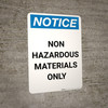 Notice: Non Potable Water - Spanish - Portrait Wall Sign