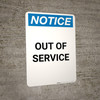 Notice: Overhead Door Remain Closed - Portrait Wall Sign