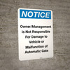 Notice: Oxidizers - Portrait Wall Sign