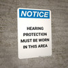 Notice: PPE Required At All Times - Portrait Wall Sign