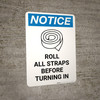 Notice: Roof Access - Portrait Wall Sign