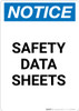 Notice: Safety Data Sheets - Portrait Wall Sign Notice: Safety Data Sheets - Portrait Wall Sign