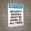 Notice: Set The Standard Safety Quality Excellence with Icon - Portrait Wall Sign