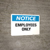 Notice: Spanish Mechanical Room No Storage - Portrait Wall Sign