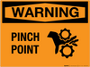 Warning: Pinch Point - Wall Sign