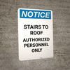 Notice: Standpipe At Other Stairs - Portrait Wall Sign