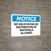 Notice: Stick No Bills - Portrait Wall Sign