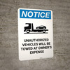 Notice: Unbuckled Unsafe Unemployed - Portrait Wall Sign