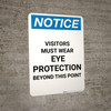 Notice: Wastewater Irrigation Field - Portrait Wall Sign