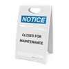 Notice: Closed For Maintenance - A-Frame Sign Notice: Closed For Maintenance - A-Frame Sign