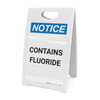 Notice: Contains Fluoride - A-Frame Sign Notice: Contains Fluoride - A-Frame Sign