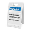 Notice: Controlled Environment Keep Door Closed - A-Frame Sign