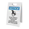 Notice: Do Not Operate This Machine - A-Frame Sign Notice: Do Not Operate This Machine - A-Frame Sign