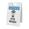 Notice: Eye Wash with Icon - A-Frame Sign