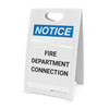 Notice: Fire Department Connection - A-Frame Sign