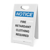 Notice: Fire Retardant Clothing Required - A-Frame Sign