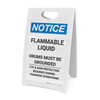 Notice: Flammable Liquid Drums Must Be Grounded - A-Frame Sign Notice: Flammable Liquid Drums Must Be Grounded - A-Frame Sign