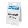 Notice: Halotron In Use - A-Frame Sign