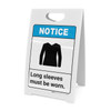 Notice: Long Sleeves Must Be Worn ANSI with Graphic - A-Frame Sign