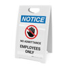 Notice: No Admittance Employees Prohibition Icon - A-Frame Sign Notice: No Admittance Employees Prohibition Icon - A-Frame Sign