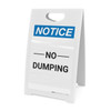 Notice: No Dumping - A-Frame Sign Notice: No Dumping - A-Frame Sign