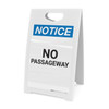 Notice: No Passageway - A-Frame Sign