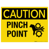 Caution: Pinch Point - Wall Sign Caution: Pinch Point - Wall Sign
