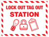 Lock Out Tag Out Station - Wall Sign Lock Out Tag Out Station - Wall Sign