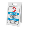 Notice: Non Potable Water Bilingual Spanish ANSI with Icon - A-Frame Sign