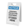 Notice: PPE Stored Here - A-Frame Sign Notice: PPE Stored Here - A-Frame Sign