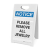Notice: Please Remove All Jewelry - A-Frame Sign