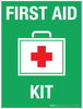 First Aid Kit (with red cross) - Wall Sign First Aid Kit (with red cross) - Wall Sign
