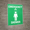 Emergency Shower - Wall Sign Emergency Shower - Wall Sign