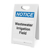 Notice: Wastewater Irrigation Field - A-Frame Sign