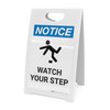 Notice: Watch Your Step Person Tripping Icon - A-Frame Sign Notice: Watch Your Step Person Tripping Icon - A-Frame Sign