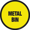 Metal Bin Floor Sign Metal Bin Floor Sign