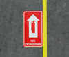 Fire Extinguisher with Arrow - Floor Marking Sign Fire Extinguisher with Arrow - Floor Marking Sign