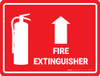 Fire Extinguisher Arrow Up - Floor Marking Sign Fire Extinguisher Arrow Up - Floor Marking Sign