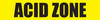 Acid Zone - Inline Printed Floor Marking Tape