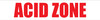 Acid Zone - Inline Printed Floor Marking Tape