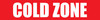Cold Zone - No Prolonged Exposure - Inline Printed Floor Marking Tape