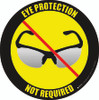 Eye Protection Not Required Floor Sign
