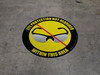 Eye Protection Not Required Floor Sign