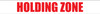 Holding Zone - Inline Printed Floor Marking Tape