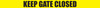 Keep Gate Closed - Inline Printed Floor Marking Tape
