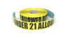 No Persons Under 21 Allowed Beyond This Point - Inline Printed Floor Marking Tape