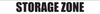 Storage Zone - Inline Printed Floor Marking Tape