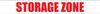 Storage Zone - Inline Printed Floor Marking Tape