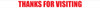 Thanks For Visiting - Inline Printed Floor Marking Tape