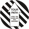 Tour Path Steel Toe Shoes Are Not Required Floor Sign Tour Path Steel Toe Shoes Are Not Required Floor Sign